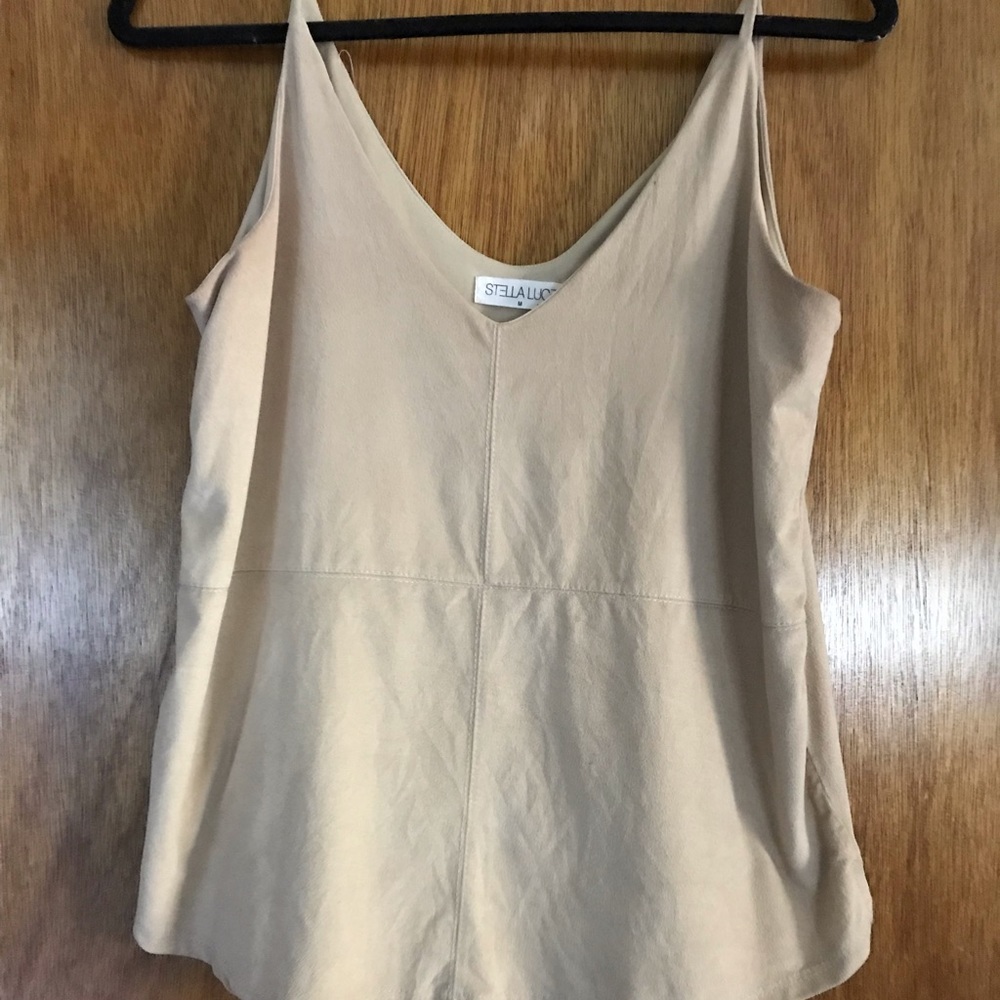 Tan suede shirt